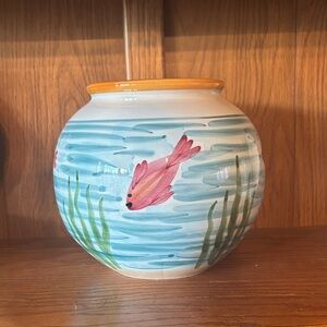 Pottery Barn Fish Bowl Vase